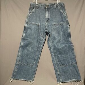 Vintage Carhartt Double Knee Men's Jeans Size 34x26
